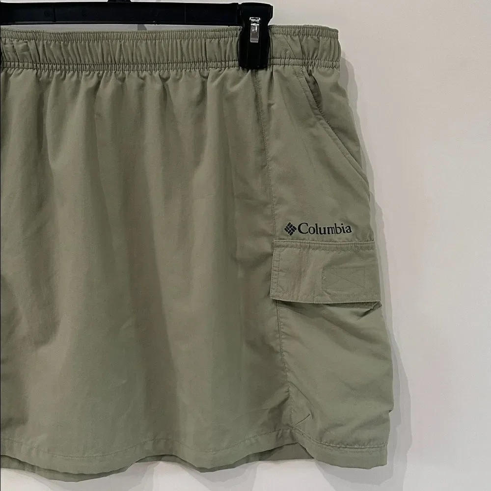 Columbia Sandier Cargo Skirt NEW Safari Green Large Omni Shade/Shield Athletic